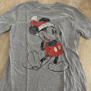 Disney Holiday Mickey Gray Tee
